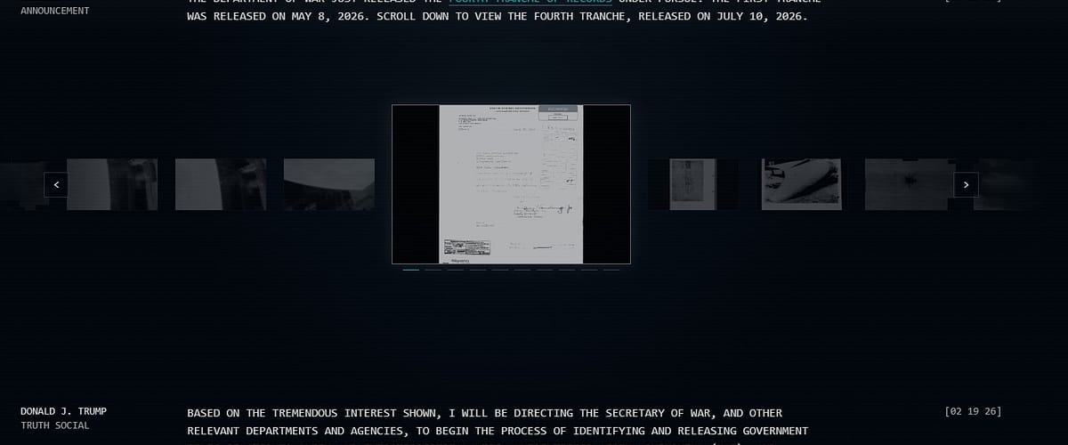 War.gov releases 4th UFO drop on Friday, July 10th